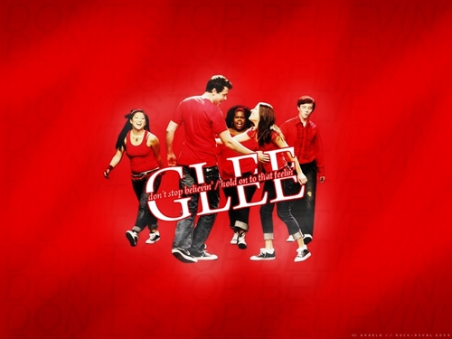  Glee Cast kertas dinding