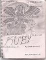 Ruby Tojo hand-drawn by my fabian14d - rosario-vampire fan art