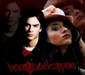 The Vampire and The Witch - fan art - damon-and-bonnie fan art