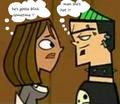 duncan and courtneys EPIC STARING CONTEST !!! - total-drama-island fan art