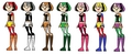 Gwen in Different Color Scales - total-drama-island fan art