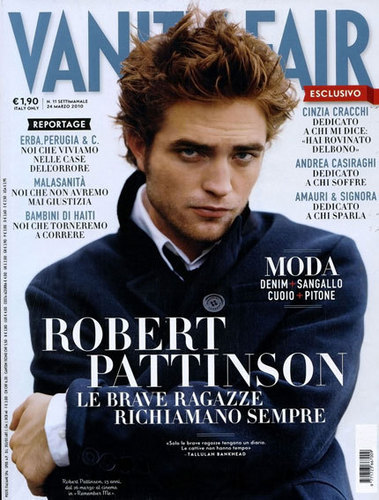  Rob on the cover of Italian Vanity Fair