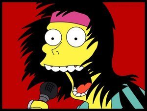 Steven Tyler in Simpsons Form
