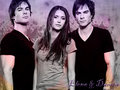 the-vampire-diaries-tv-show - Ian and Nina wallpaper