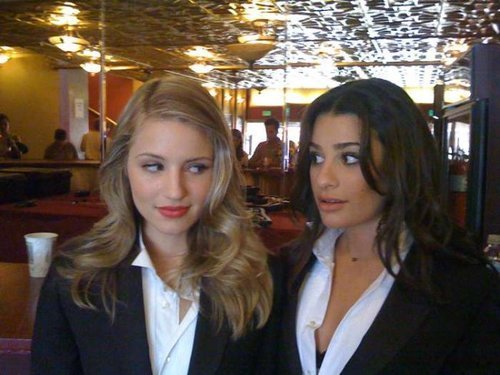 dianna agron and lea michele dating. women, Dianna