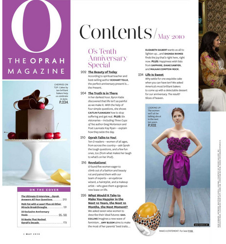  May 2010: O (Oprah) Magazine