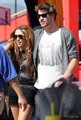 At Universial Studios with Liam (April 26th, 2010) - miley-cyrus photo