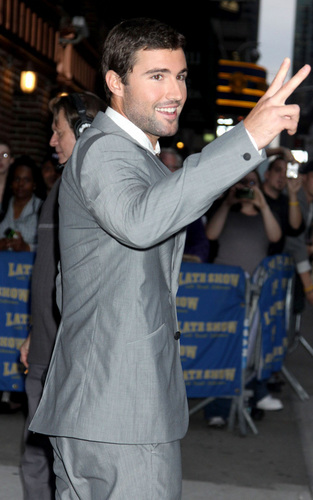 Brody outside Late Show