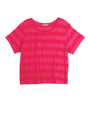  Colette Striped Cropped Tee