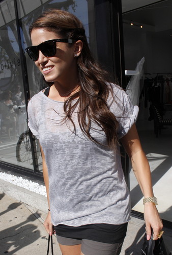Nikki spotted shopping in Alice + Olivia in West Hollywood