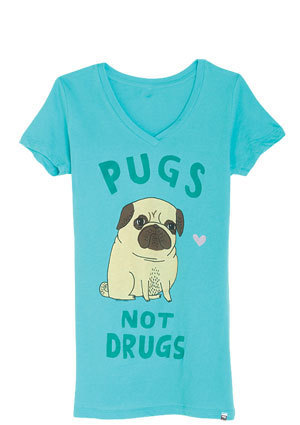  Pugs Not Drugs Tee