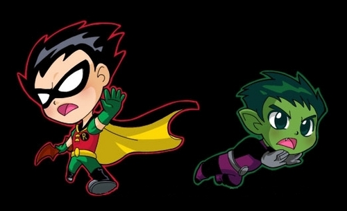  Robin and Beast Boy