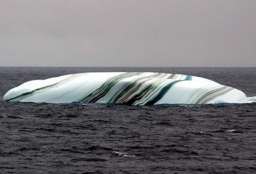 Striped icebergs!