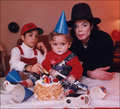 MJ with his kids - michael-jackson photo
