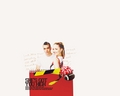 glee-couples - Quinn and Puck wallpaper