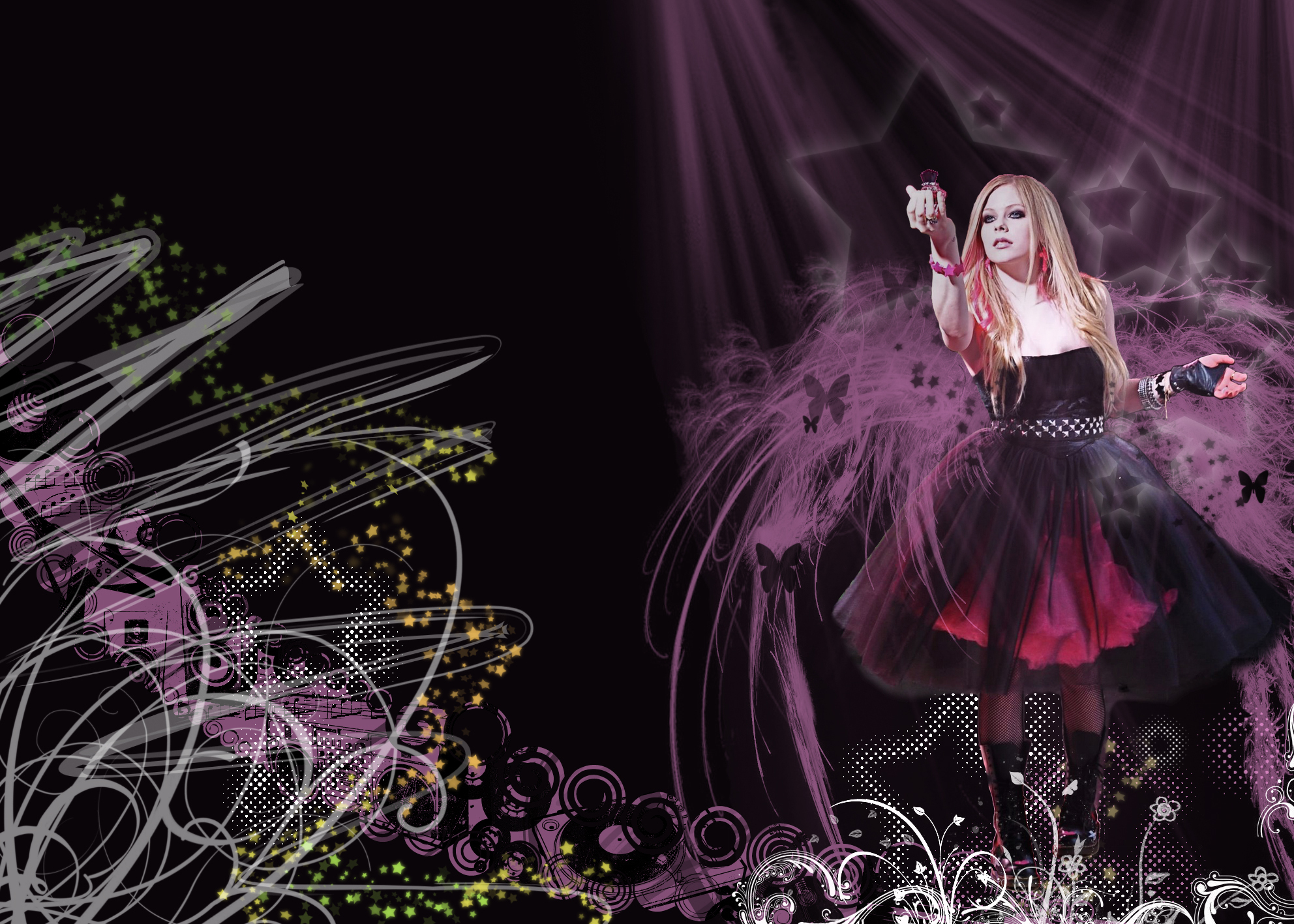 Avril Lavigne BLACK STAR Wallpaper - Avril Lavigne Photo (11905667