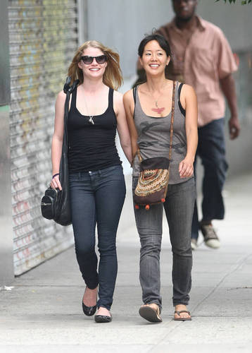 Emilie With A Friend In New York