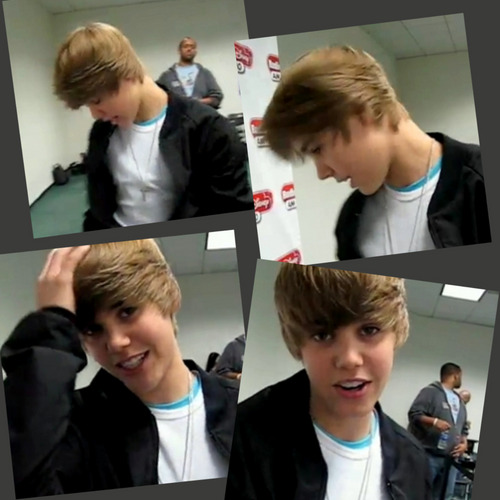  Justin's hair after hairflip