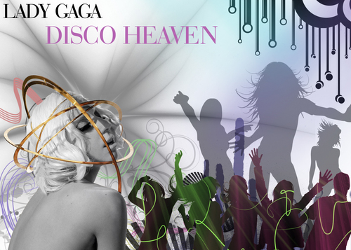  Lady GaGa DISCO HEAVEN karatasi la kupamba ukuta