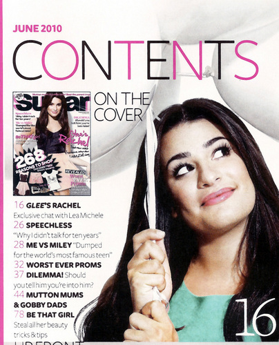  Scans of Lea in June 2010 Sugar Magazine