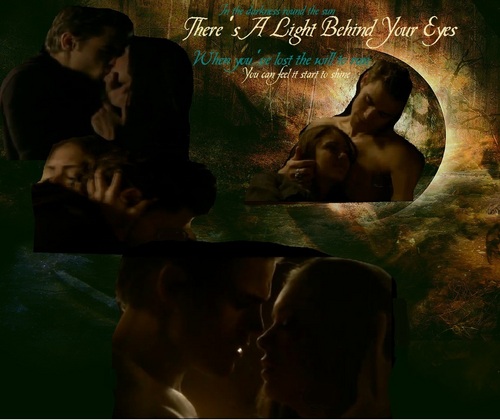  Stefan Salvatore and Elena Gilbert amor Scene- Darkness Round The Sun