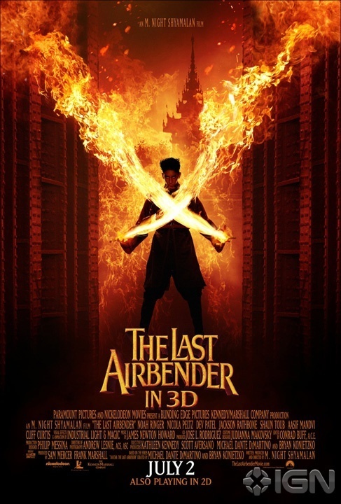 The Last Airbender Movie Poster - Avatar: The Last Airbender 487x720