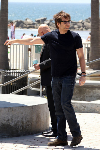 07/05/2010 - David and Evan filming Cali at venice Beach