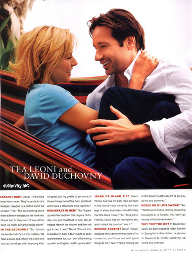  2004 - David and чай In Style Photoshoot