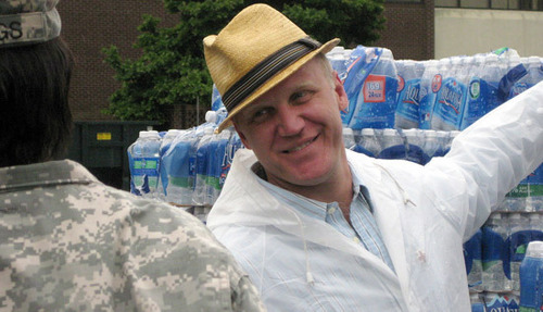 Cast Helps the Red Cross and National Guard