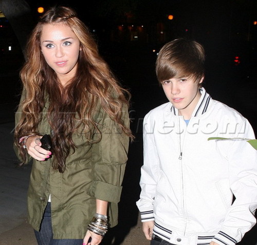  Justin Bieber and Miley Cyrus