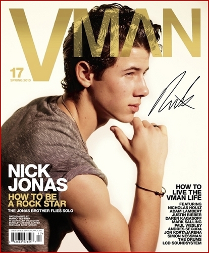  Nick Jonas V Man Magazine Cover