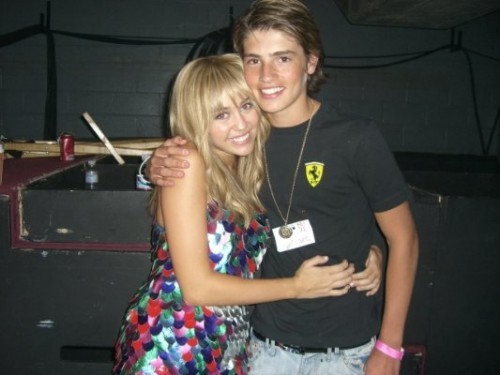  Gregg Sulkin With Miley Cyrus