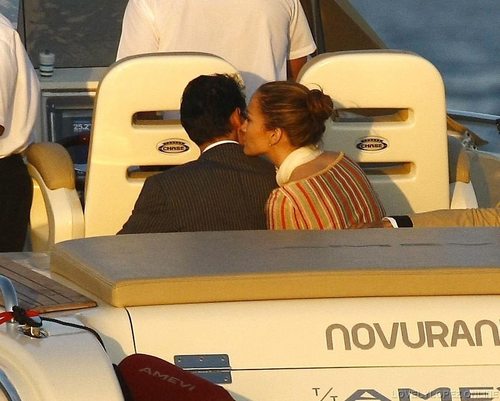  Jennifer & Marc visiting the Mittal family on their yacht.