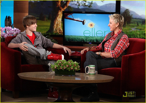  Justin Bieber with Ellen D.