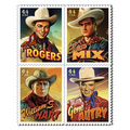 Silver Screen Cowboys Postage Stamp - classic-movies photo