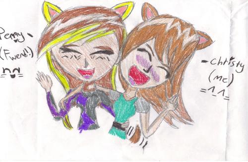 me and cristy as cats