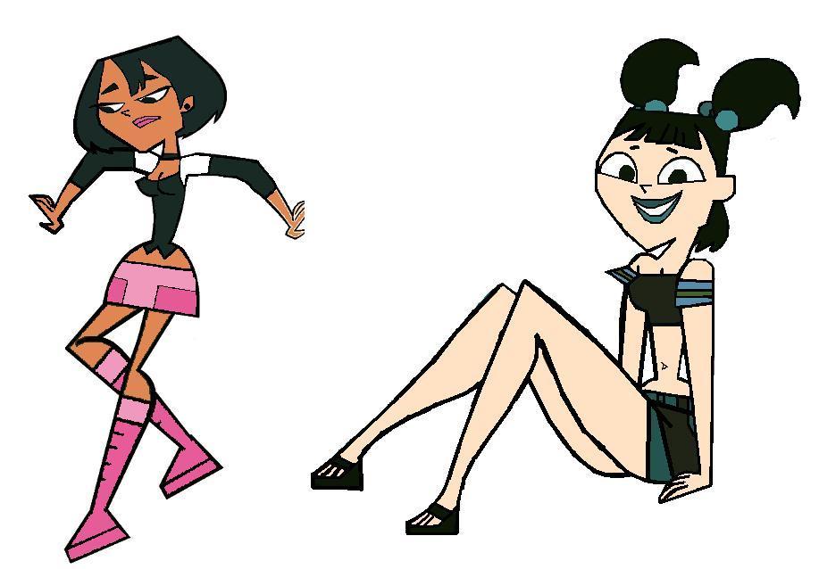 Fan Art of For RavenRox2: Gwen and Katie Color Swap for fans of Total Drama Island. 