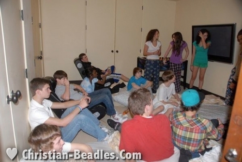  christian Beadles & फ्रेंड्स at Justin Bieber's 16th Bday