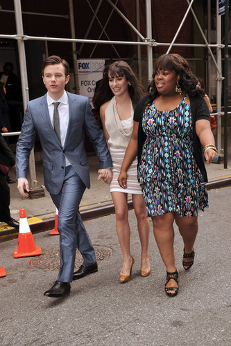 Chris, Lea and Amber at the OX Upfronts