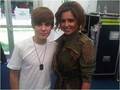 Justin Bieber with Chery Cole  - justin-bieber photo