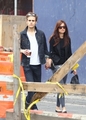 Paul Wesley and Torrey DeVitto in NYC - May 22th - the-vampire-diaries photo