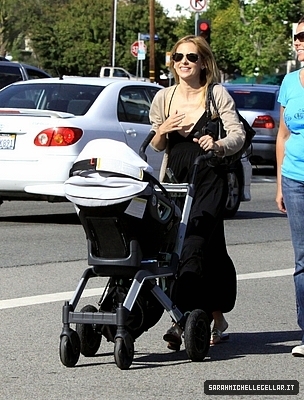  Sarah Takes a stroll with পুডিংবিশেষ Grace in Brentwood