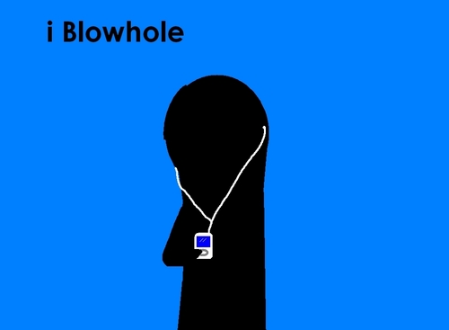  blowhole with his آئی پوڈ, ipod