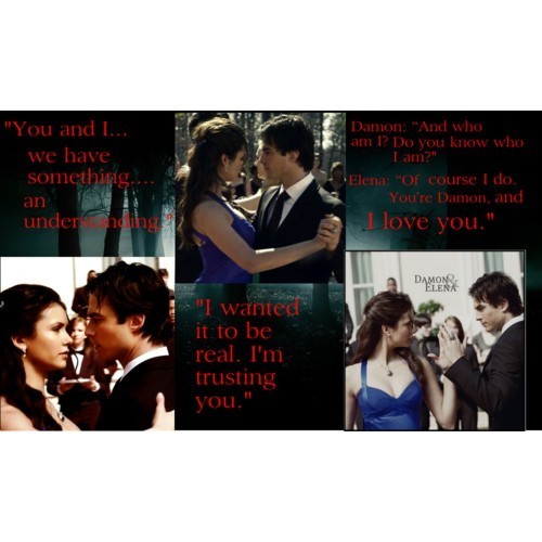  Damon and Elena <3