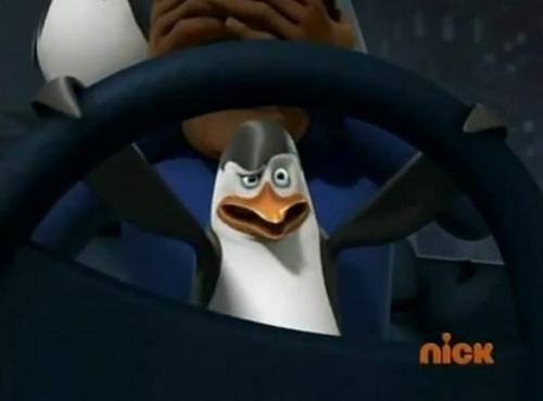  Kowalski behind the wheel