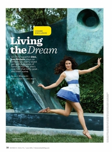 Lea Michele covers Women's Health magazine 