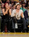 Nina & Ian @ LA Lakers Game - the-vampire-diaries-tv-show photo