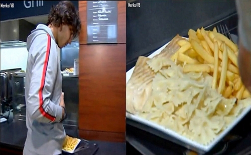Rafa's dilemma: pasta and fries, or pasta or just a fries?