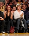 Ian and Nina at Lakers Game - the-vampire-diaries photo