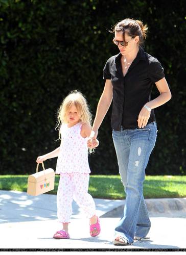 Jen and Violet out for a walk!